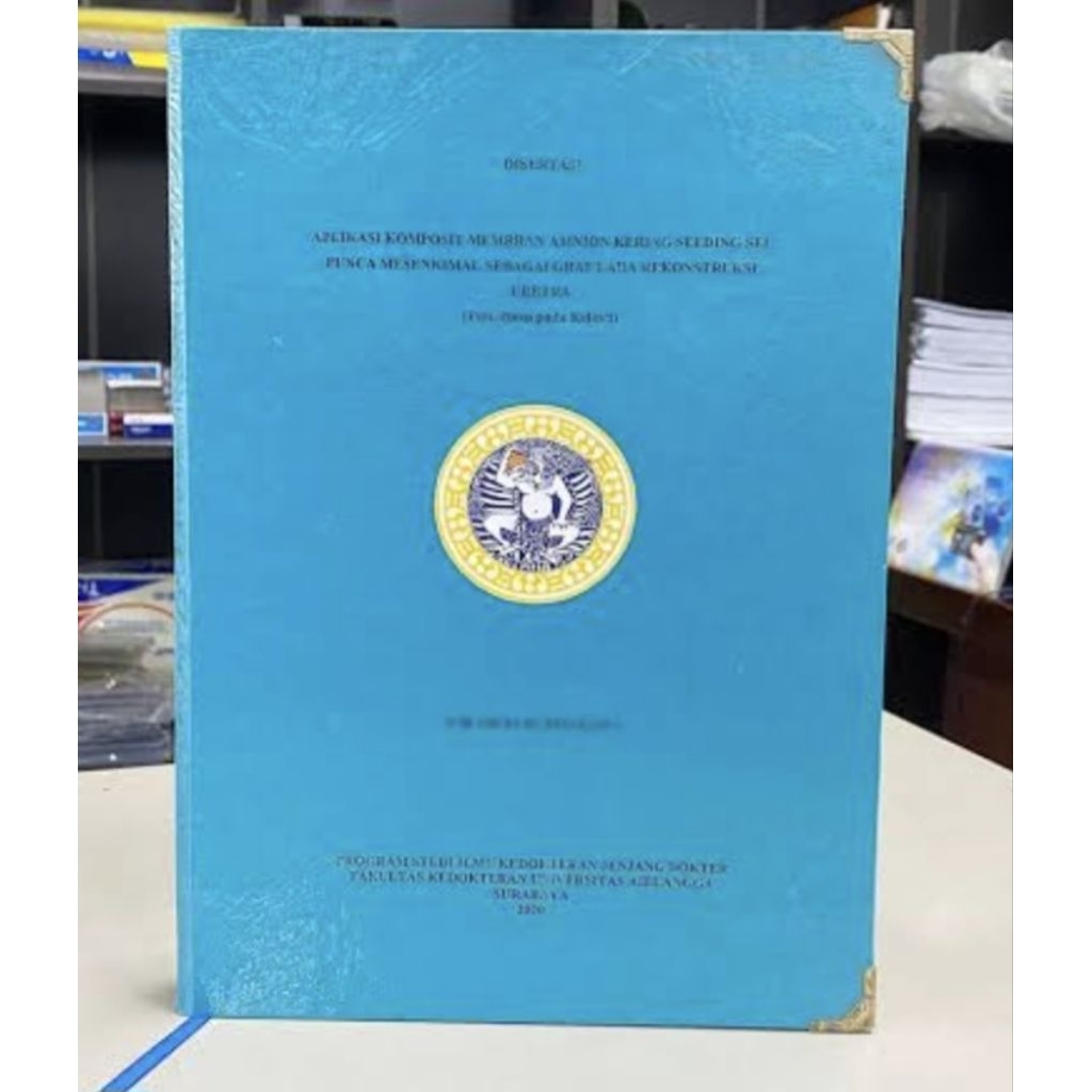 jasa jilid skripsi/ hard cover. macam² medel penjilid'an bisa disini