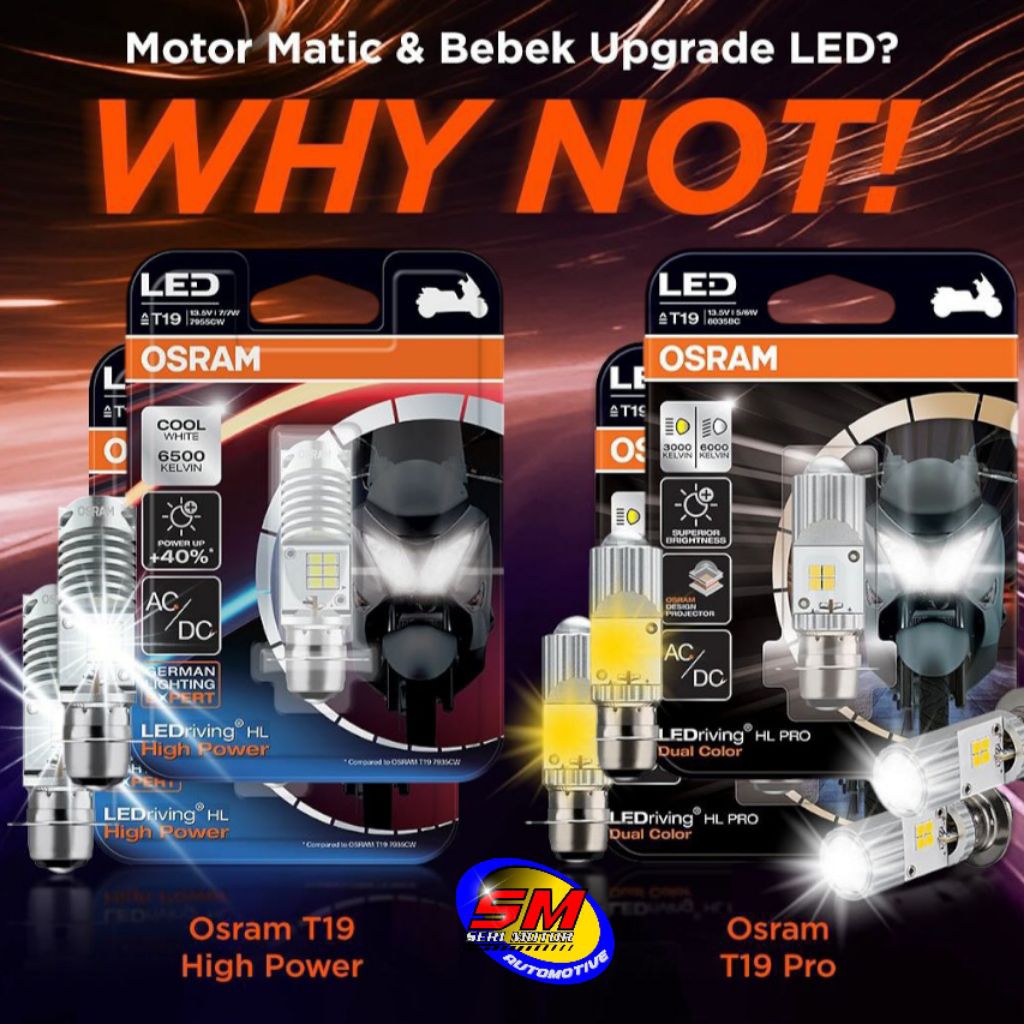 LAMPU LED OSRAM  BEAT FI ECO VARIO 125 MIO J MIO M3 putih