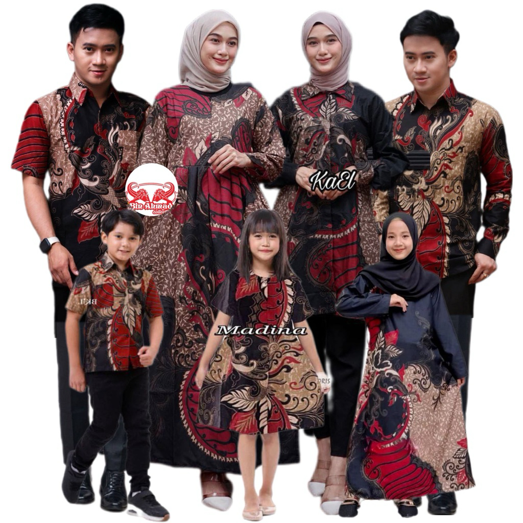 Batik Couple Keluarga Terlaris Dan Ternyaman Motif Sangkuriang Merah