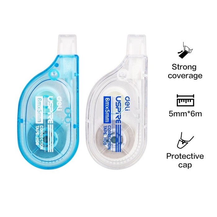 

Correction Tape Tip Ex Roll 6 Meter DELI H08