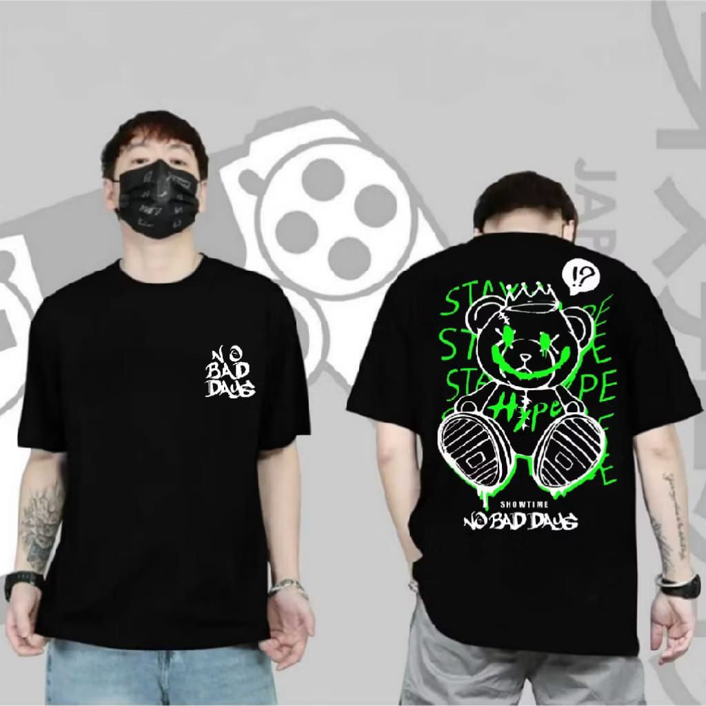 Kaos Distro Cowok Keren Lengan Pendek Bahan Adem Jahitan Super Rapi Kualitas Premium Motif " BONEKA 