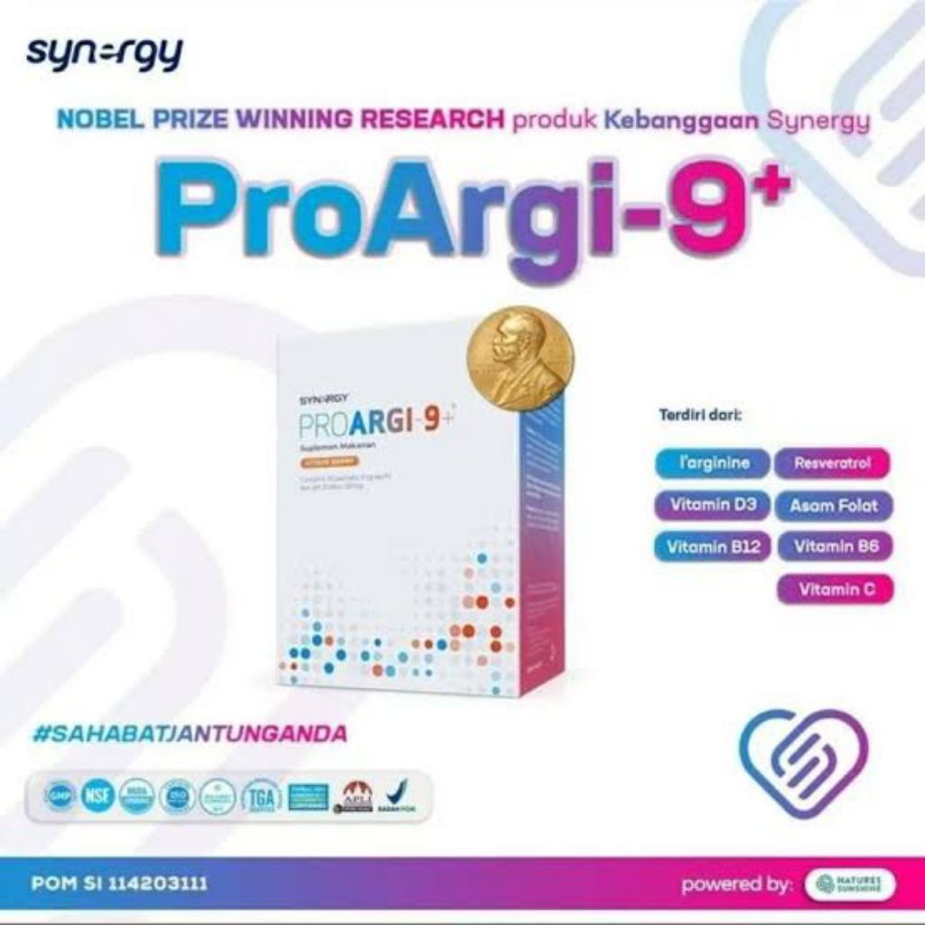 ProArgi 9 Plus Synergy Suplemen Kesehatan Jantung BPOM
