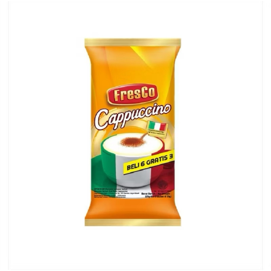 

Fresco Kopi Cappucinno Bag isi 9 Sachet