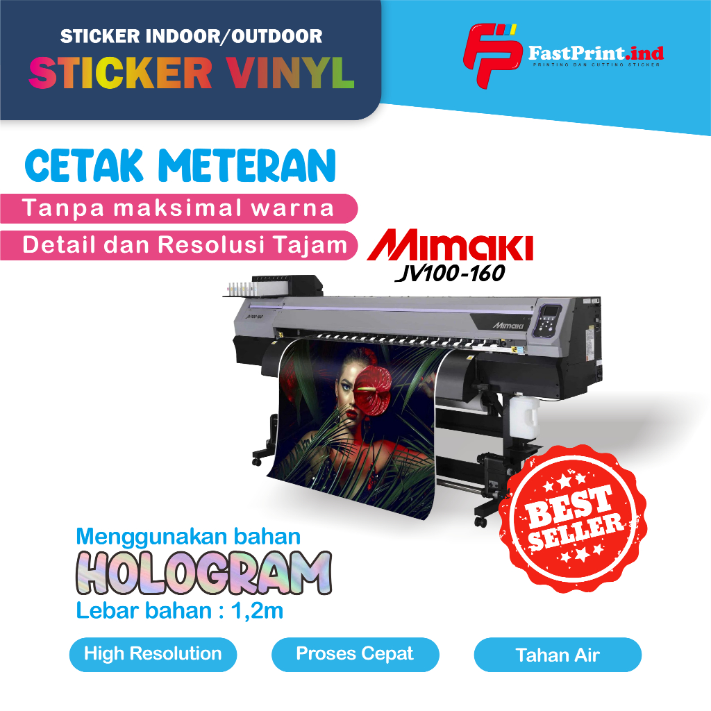 

Cetak Sticker Vinyl Meteran | Indoor Outdoor | Cetak Sticker Hologram Custom
