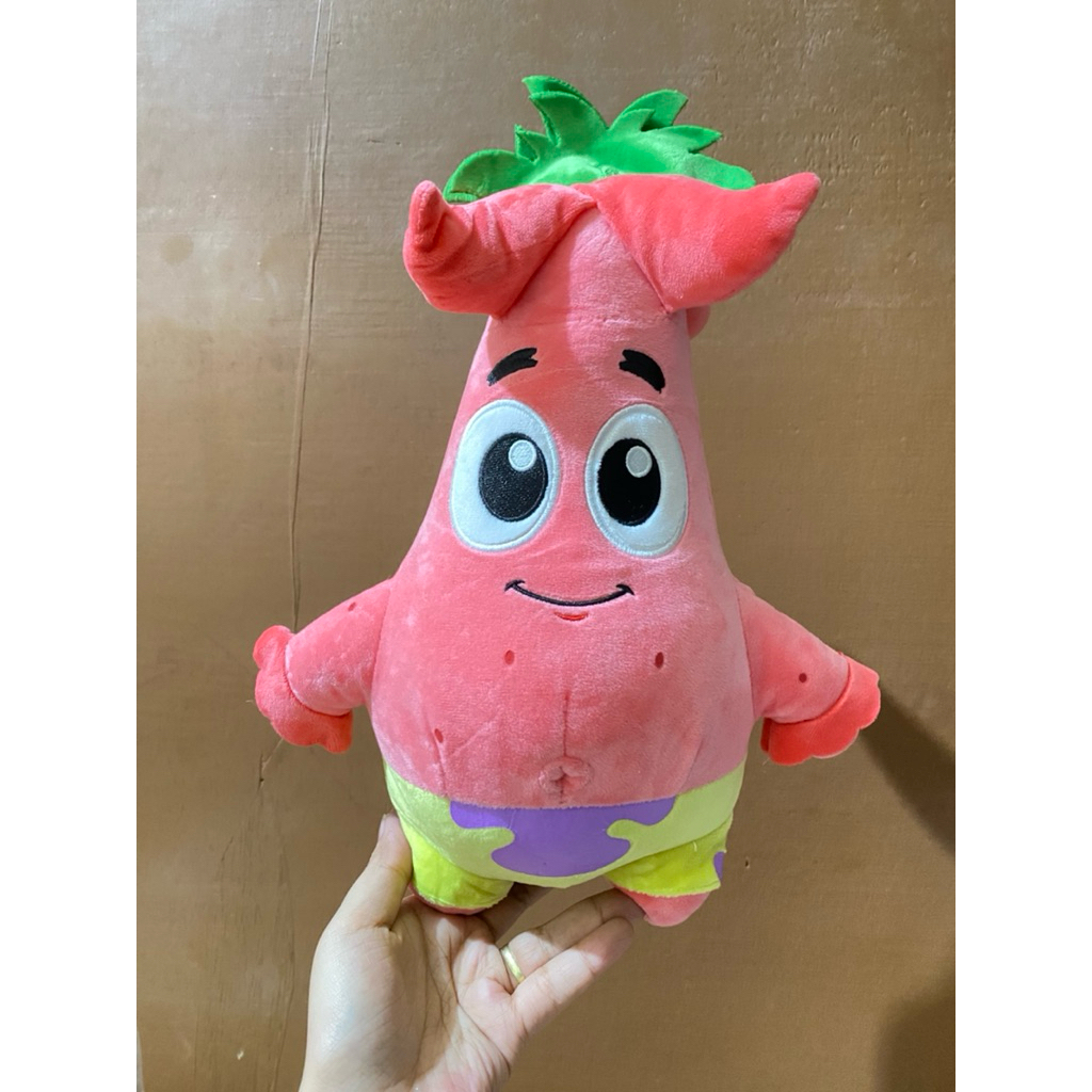 Boneka Karakter Patrick Spongebob Squarepants size 32cm Original / Boneka Patrick si Bintang Laut / 