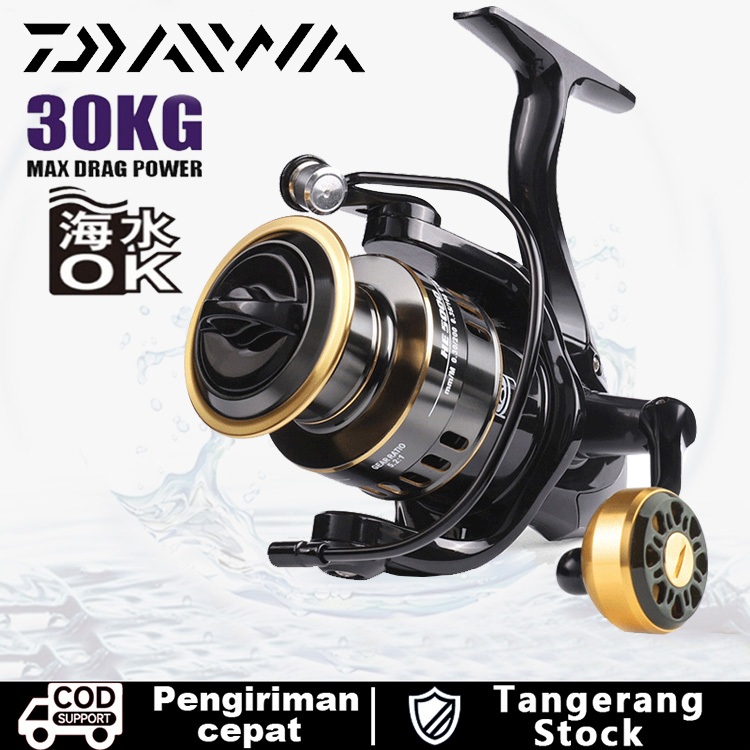 DAIWA Coralov Reel Pancing HE500 - 7000 Reel Pancing Murah Kuat Power Laut Tarikan Pancing Metal