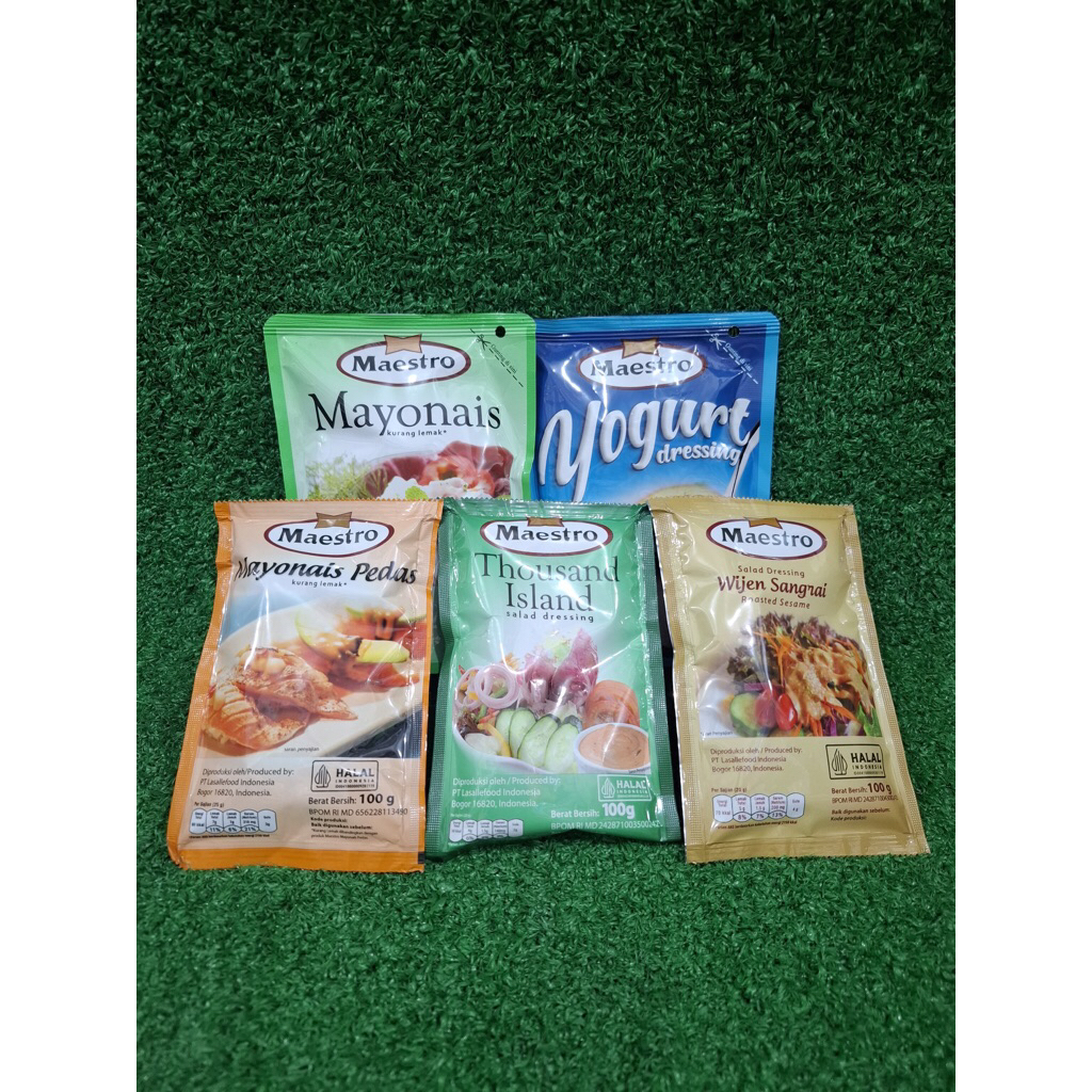 

Maestro Salad / Yoghurt Dressing Yogurt Mayonaise Mayonais 100gr & 180gr Lokal HALAL