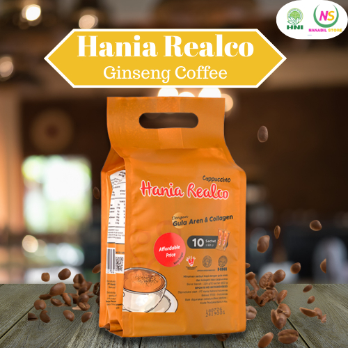 

Hania Realco Cappucino HNI HPAI - Dengan Gula Aren & Collagen