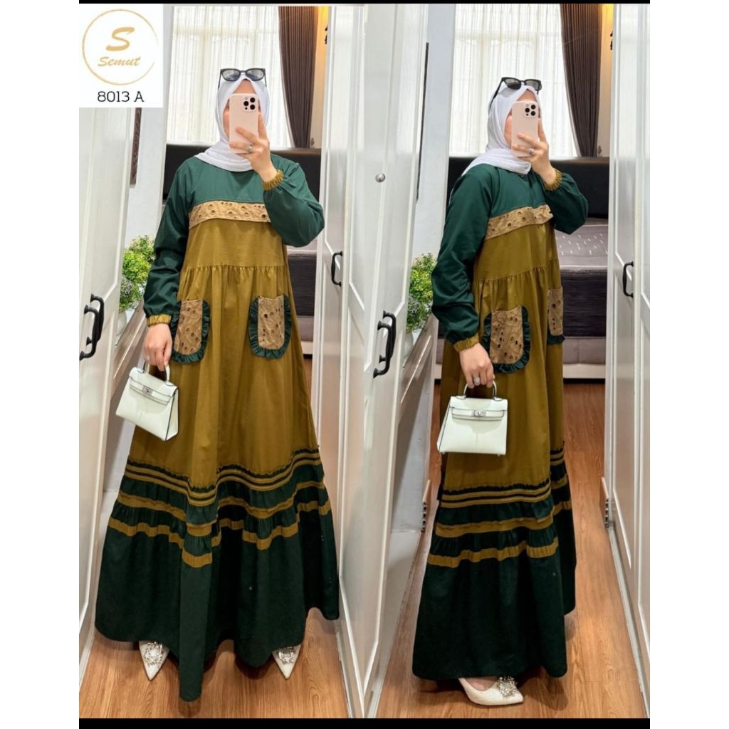 Gamis syaina by semut motif terbaru#semut#COD