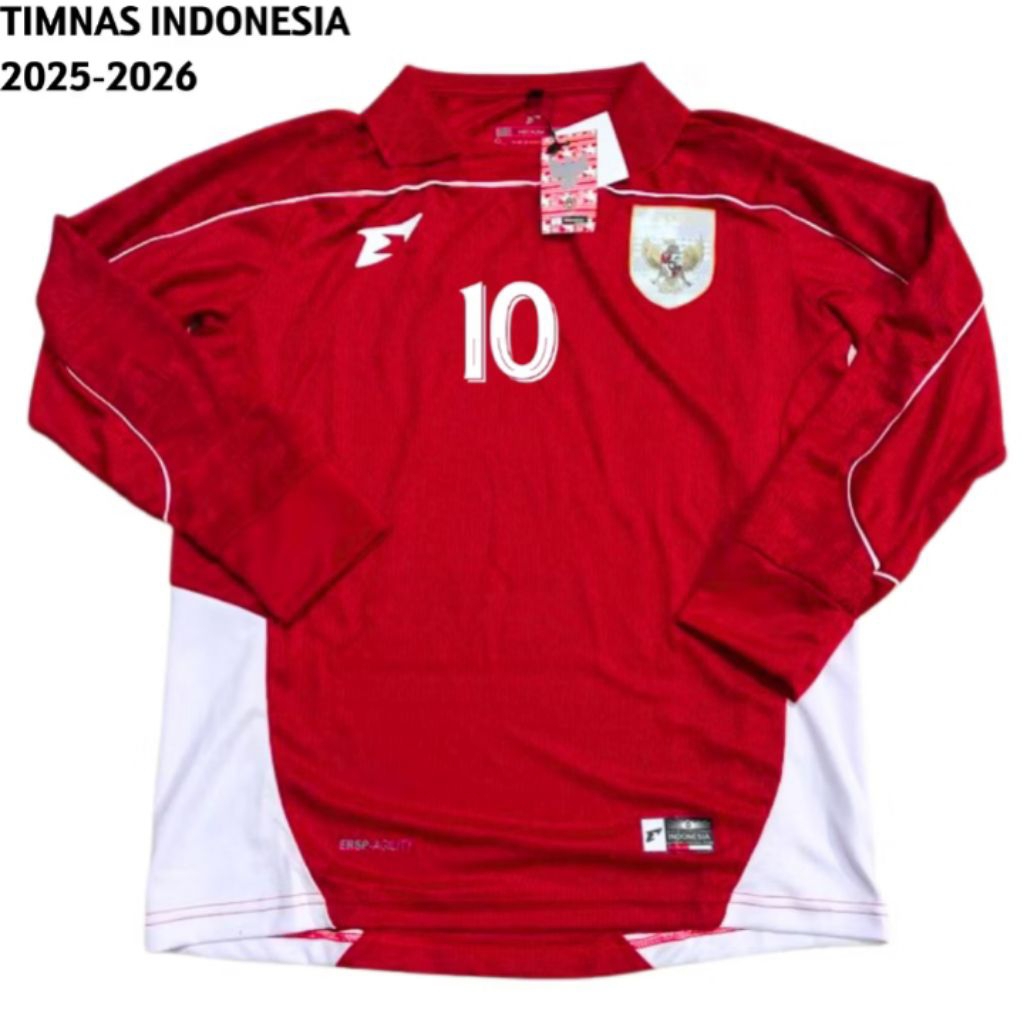 JERSEY TIMNAS INDONESIA 2025 LONG SLEEVE GRADE ORI JERSEY TIMNAS LENGAN PANJANG JERSEY TIMNAS JERSEY