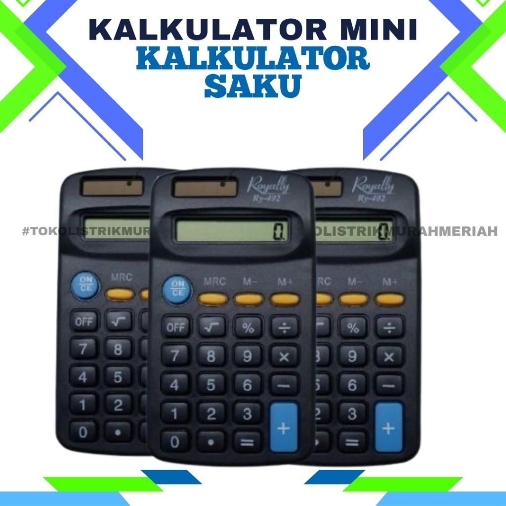 

Kalkulator Royally 402 mini / kalkulator kecil /kalkulator serbaguna