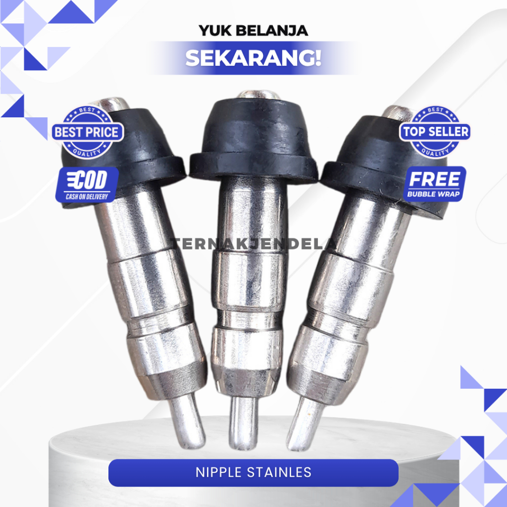 NIPPLE STAINLES NIPLE NEPEL NEPEL STAINLES Nipel Ayam STAINLES Nipel Puyuh Drinker Tempat Minum Ayam