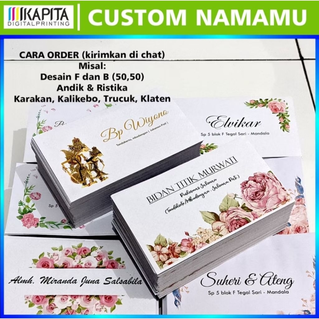 

AMPLOP COSTUM UK. 162X114 mm (sedang)