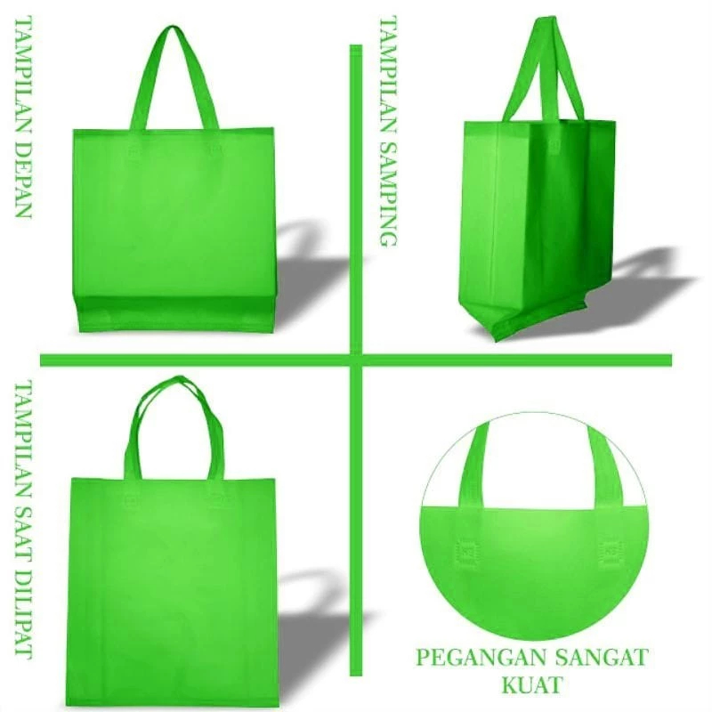 

Goodie bag serbaguna uk 30x40cm tote bag serbaguna polos kanvas