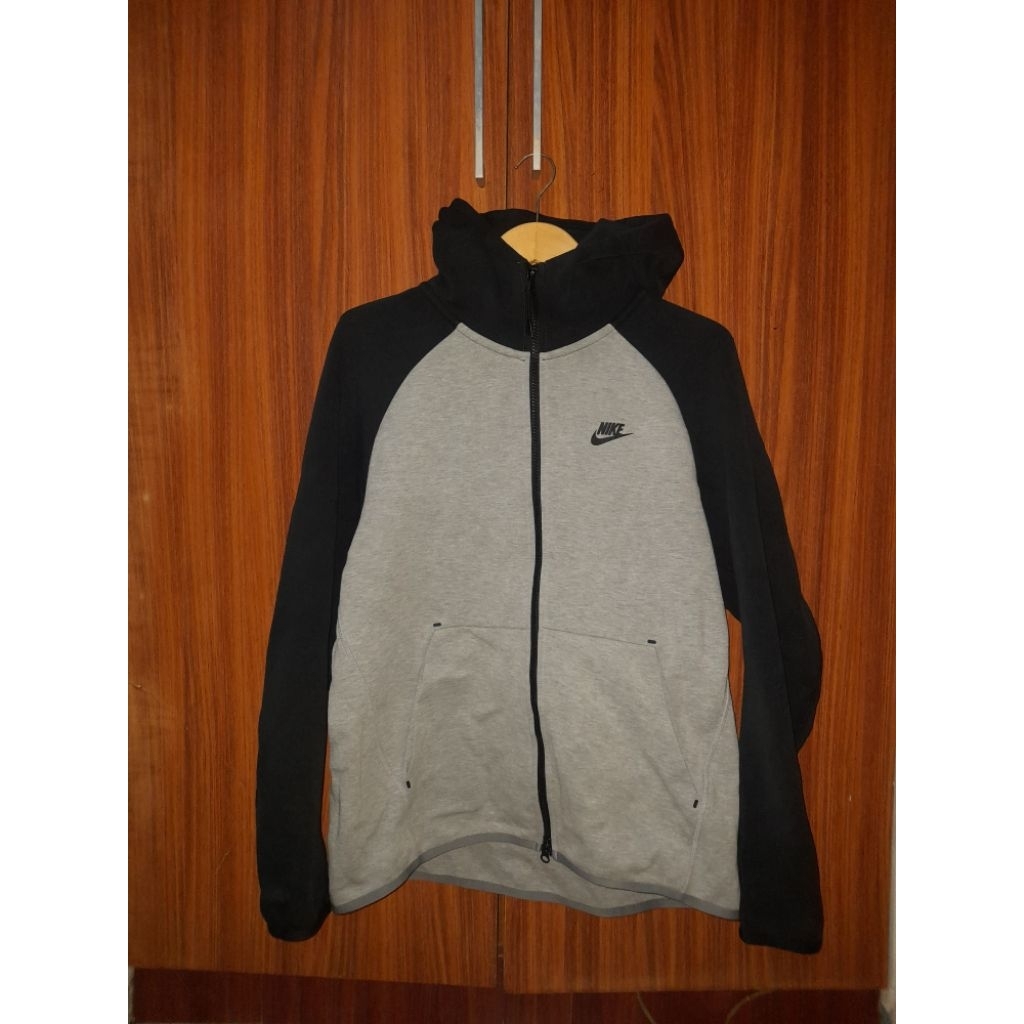 jacket hoodie nike tech original mix grey black