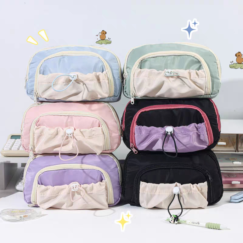 

Large Capacity Kawaii Pencil Cases flip Pencil Bag Pouch Holder Box for Girls Office Student Stationery Organizer School Supplies