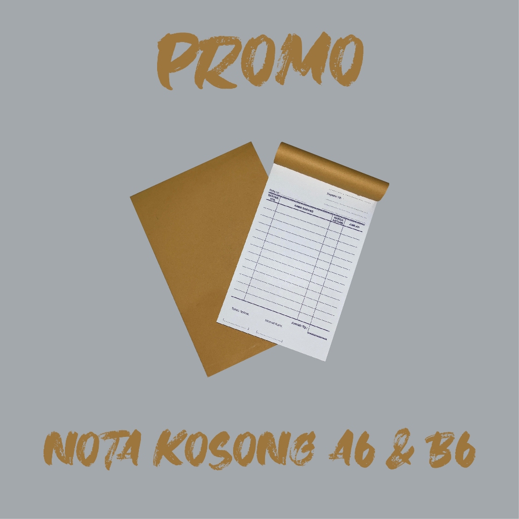 

PROMO NOTA KOSONG A5 & A6 | Cetak Kosong | Siap Tulis Manual | Kertas HVS | Murah