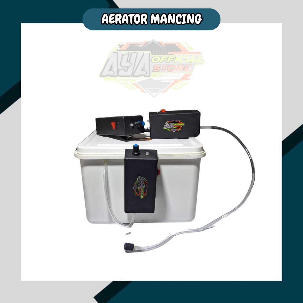 AERATOR SET BOX WADAH IKAN IKAN HASIL MANCING / UMPAN UDANG