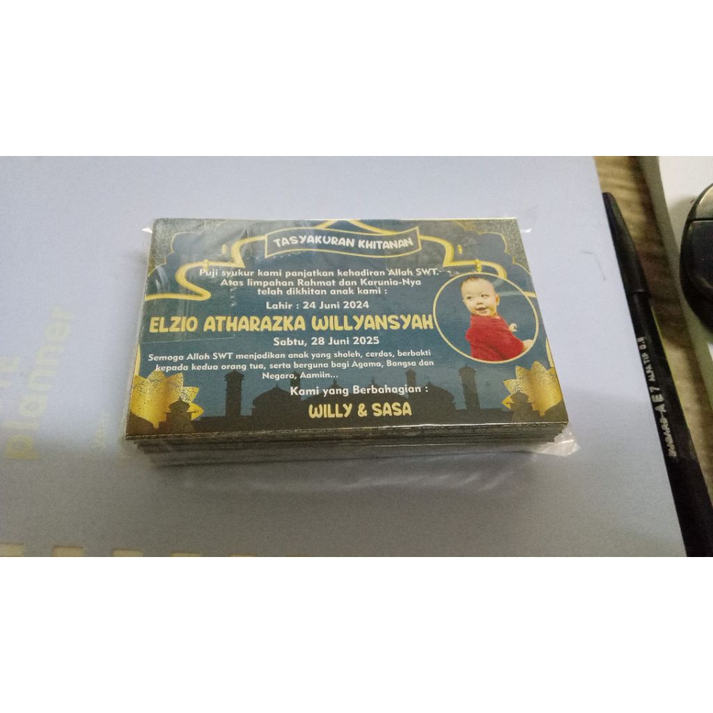 

stiker khitanan/bahan cromo