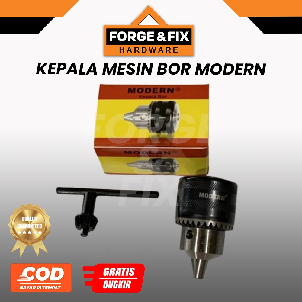 MODERN Kepala Mesin Bor Listrik / Screw Drill Chuck 13 MM