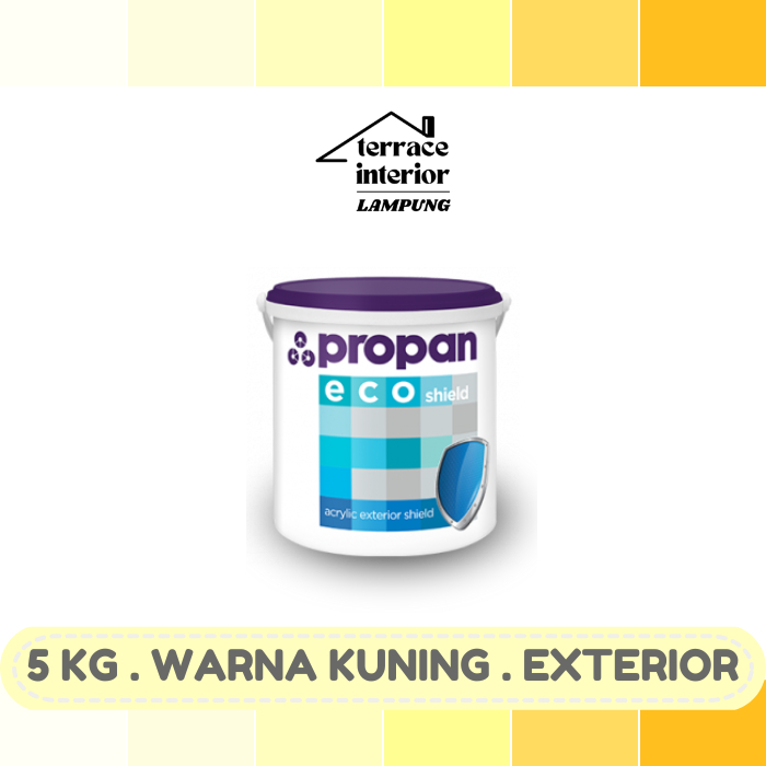 Cat Tembok Exterior Propan Eco Shield  Warna Kuning 5 Kg