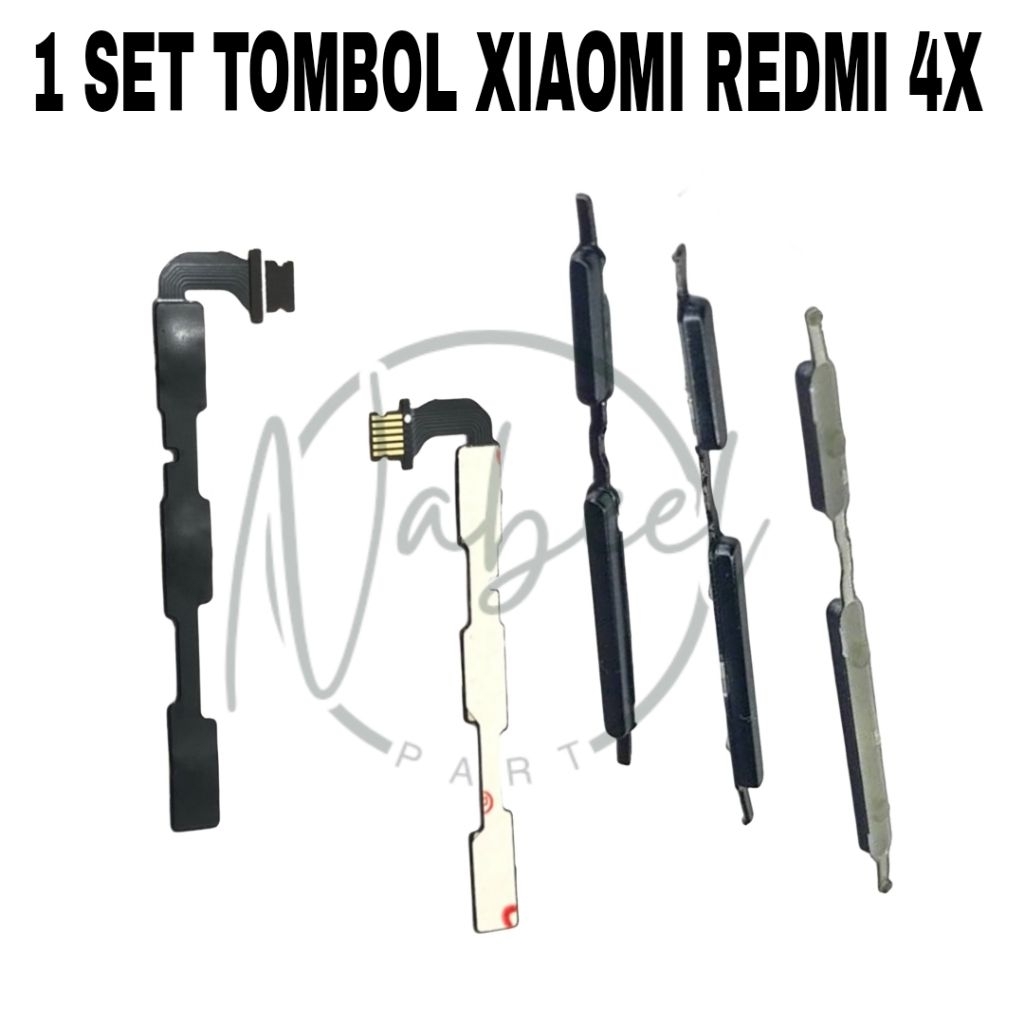 TOMBOL LUAR 1 SET VOLUME ON OFF + FLEXIBLE VOLUME ON OFF HP XIAOMI REDMI 4X