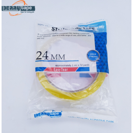 

Berry - Isolasi Easy Tear 24mm x 72 yard - Selotip Mudah di Robek