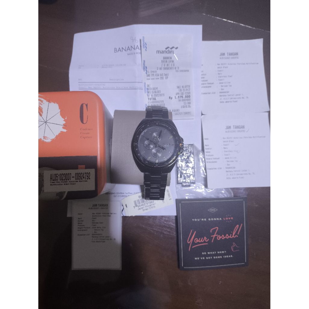 (Harga Net) Jam Tangan Fossil BQ2551 All Original Fullset Chrono Day Date 24Hours Fungsi2 Normal Tin