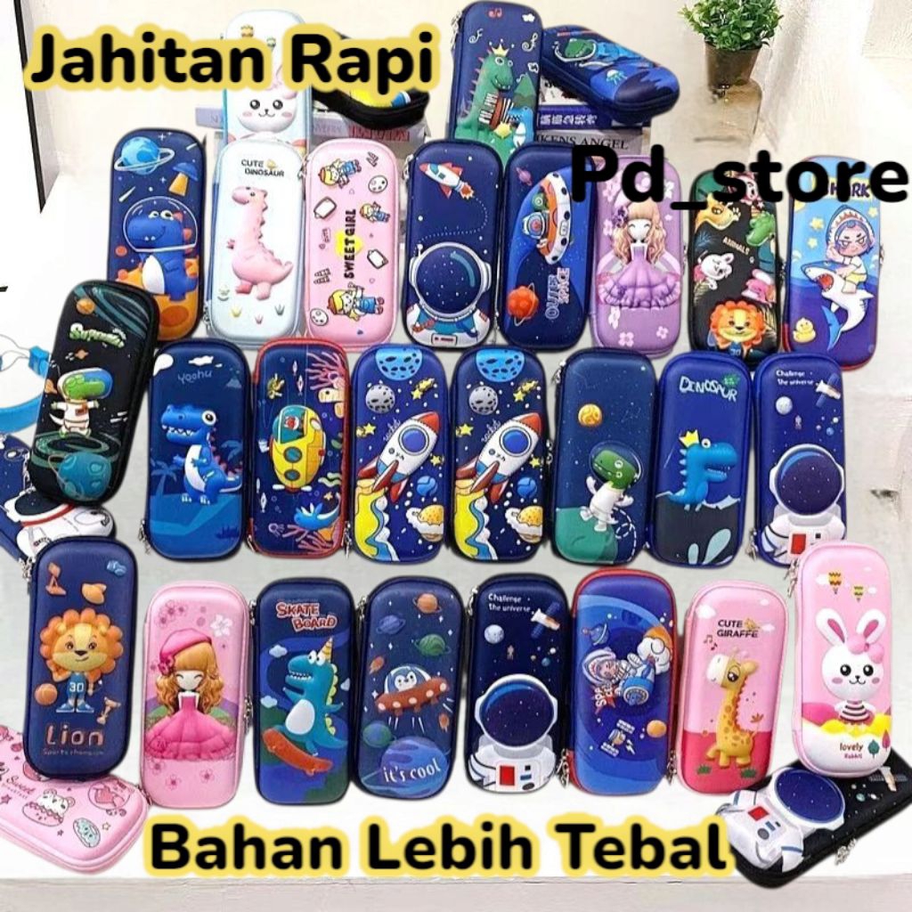 

Tempat Pensil 3d / Kotak Pensil 3d Timbul Karakter Lucu