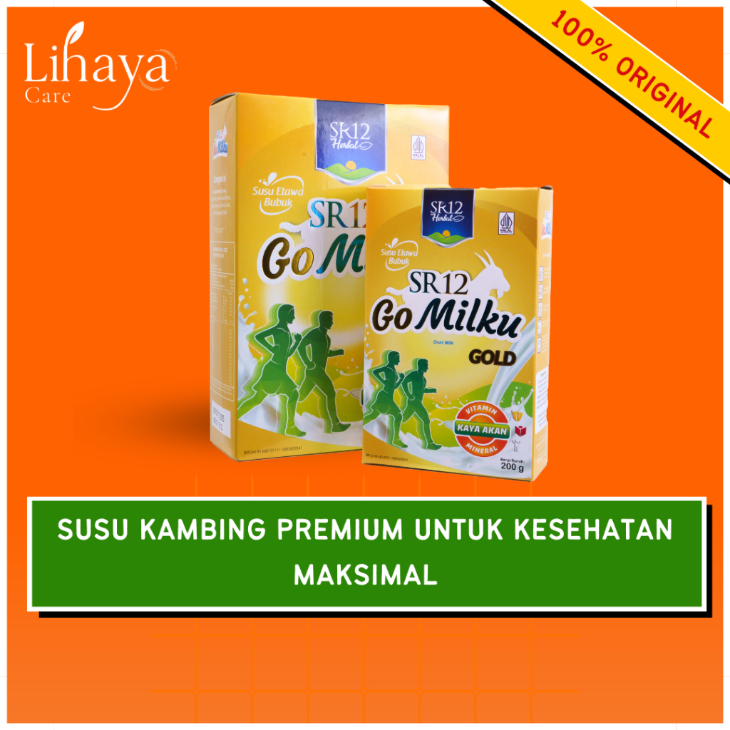 

Susu Kambing Etawa Bubuk GoMilku SR12 Gold – Susu Etawa Original 100% Asli | Go Milku SR12 Gold