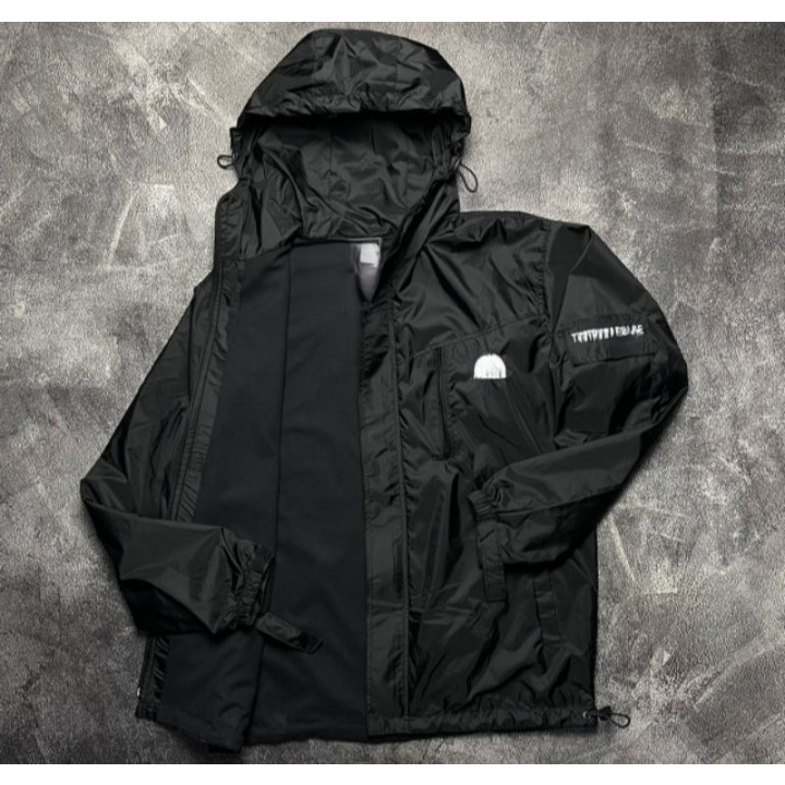 Jaket TNF Parasut Waterproof Unisex Pria Wanita Touring Gunung Hiking