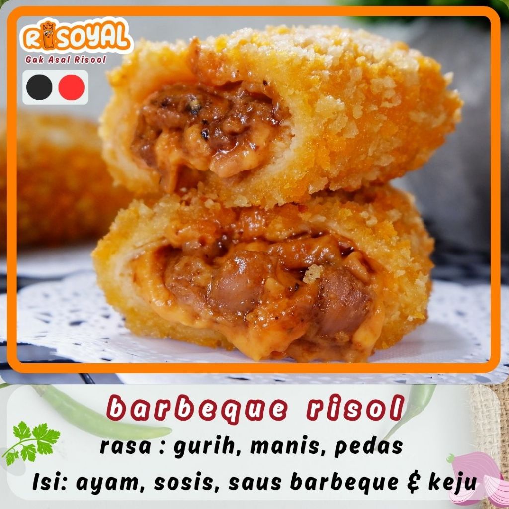 

Risol Barbeque Risoyal Pedas Keju Creamy Gak Asal Risol Pondok Aren Tangerang Selatan