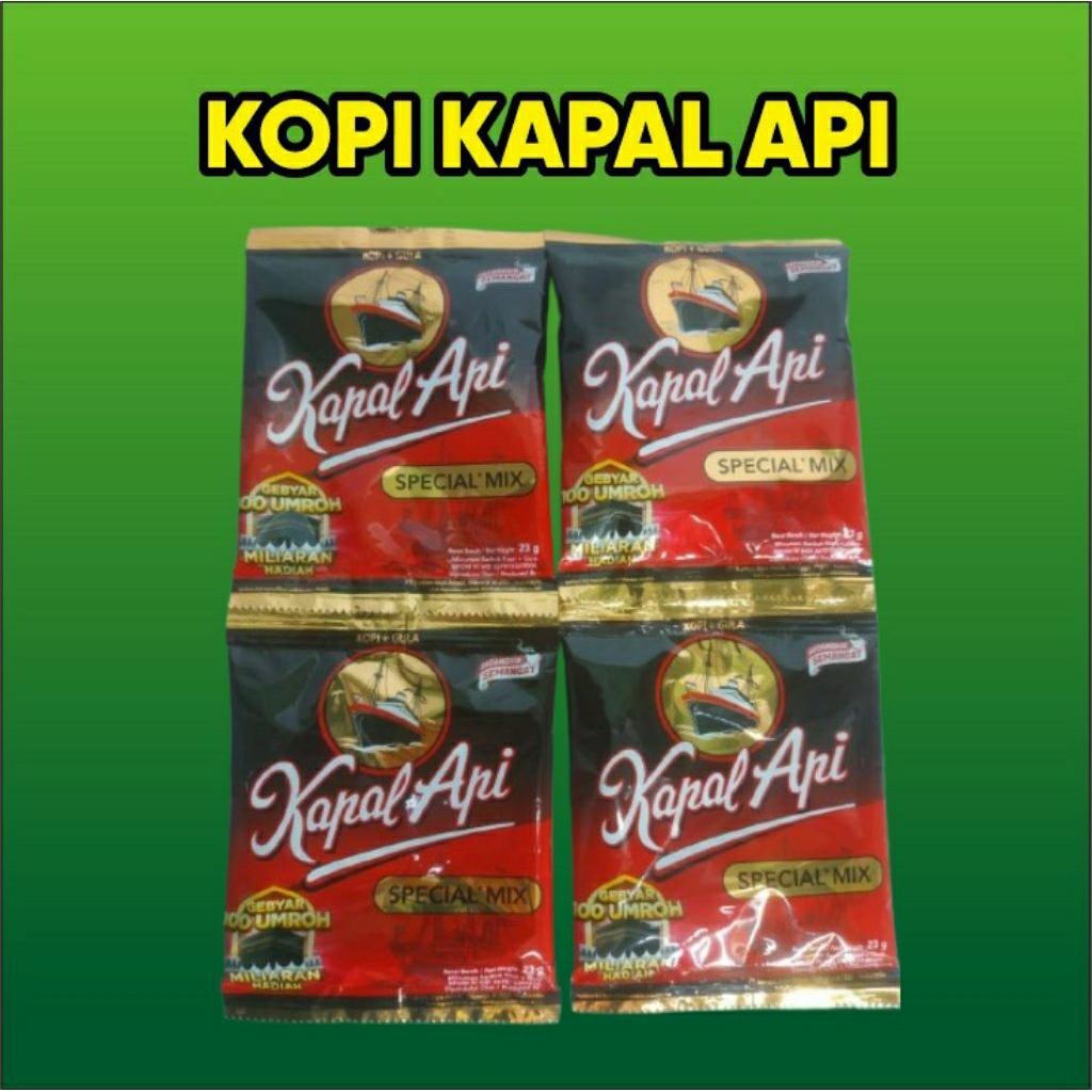 

KOPI. KAPAL. API. SPECIAL. MIX. KEMASAN. SASET. 23. GRAM.