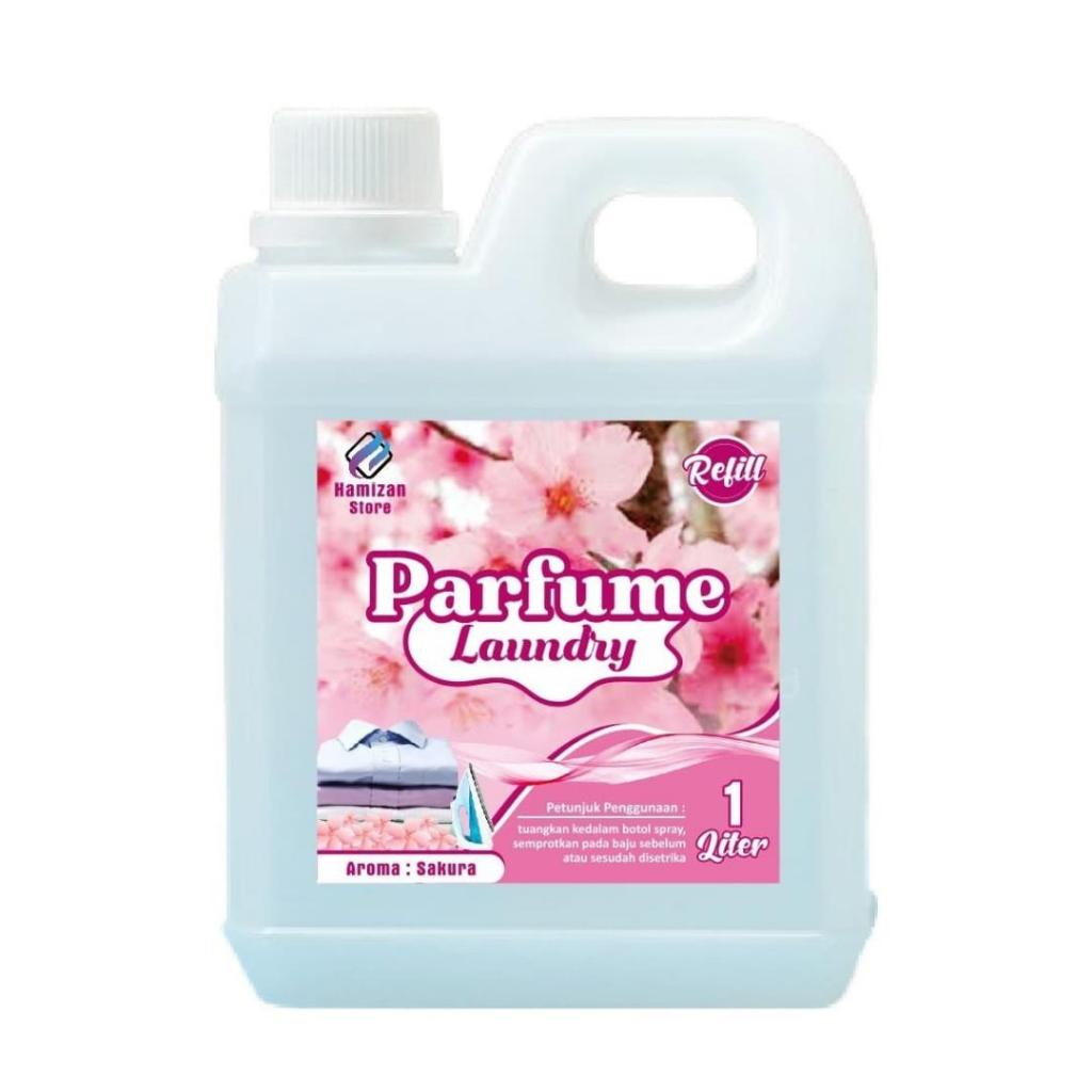 Parfum Laundry Sakura 1 Liter - Parfum Laundry BEST SELLER - Parfum Laundry Tahan Lama - Parfum Bibi