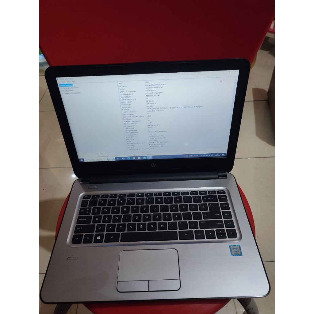 Laptop bekas HP 345 g4 core i5 gen 7 Ssd Notebook Webcam