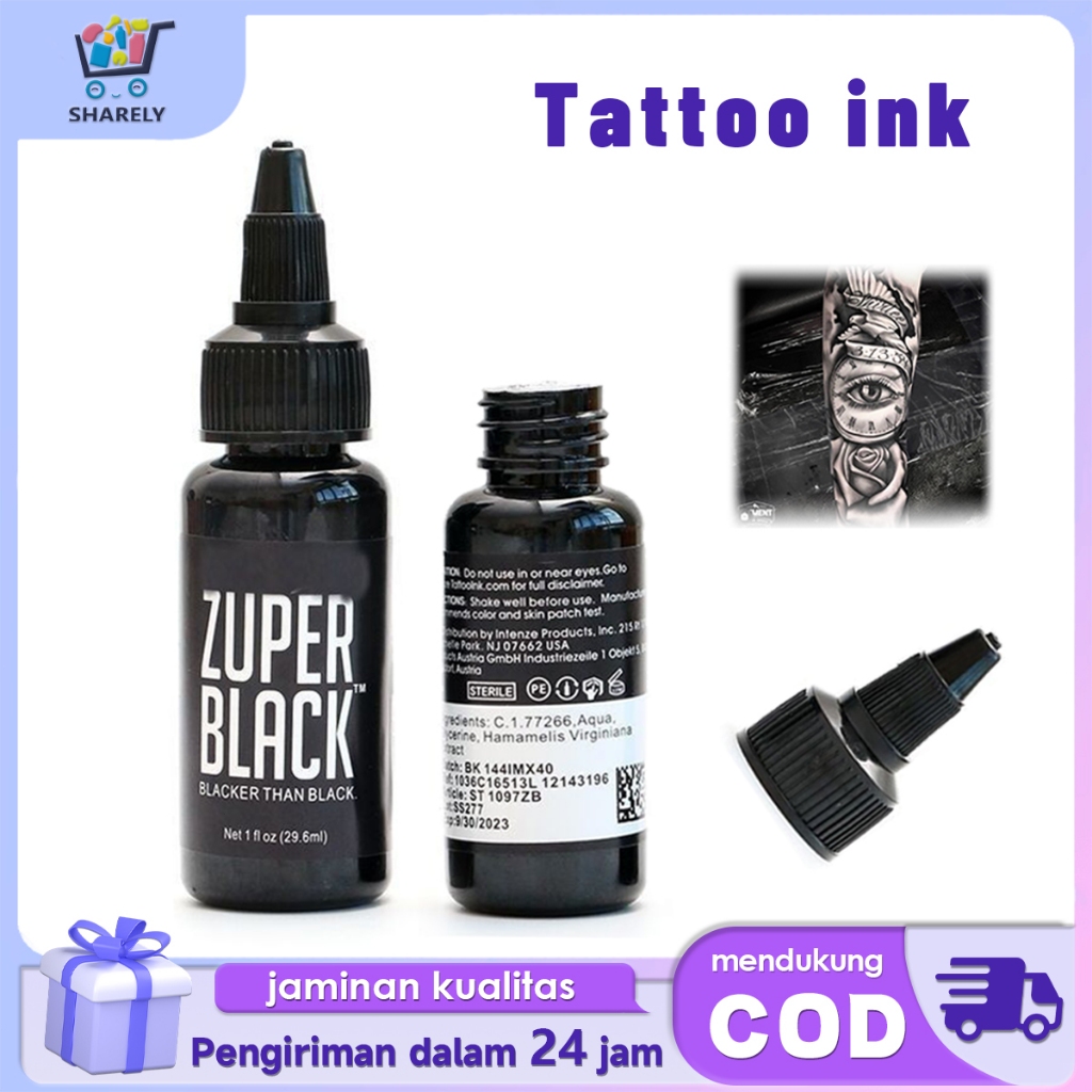 Tinta Tato Dynamic Triple Black 35ml Pigmen Tato Tahan Lama Tattoo Ink Tinta Tato Sulam Profesional