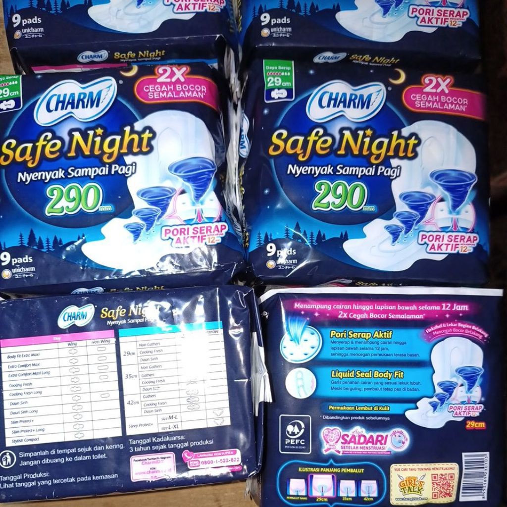 Pembalut Charm Sayap(S)/Tanpa Sayap(TS)