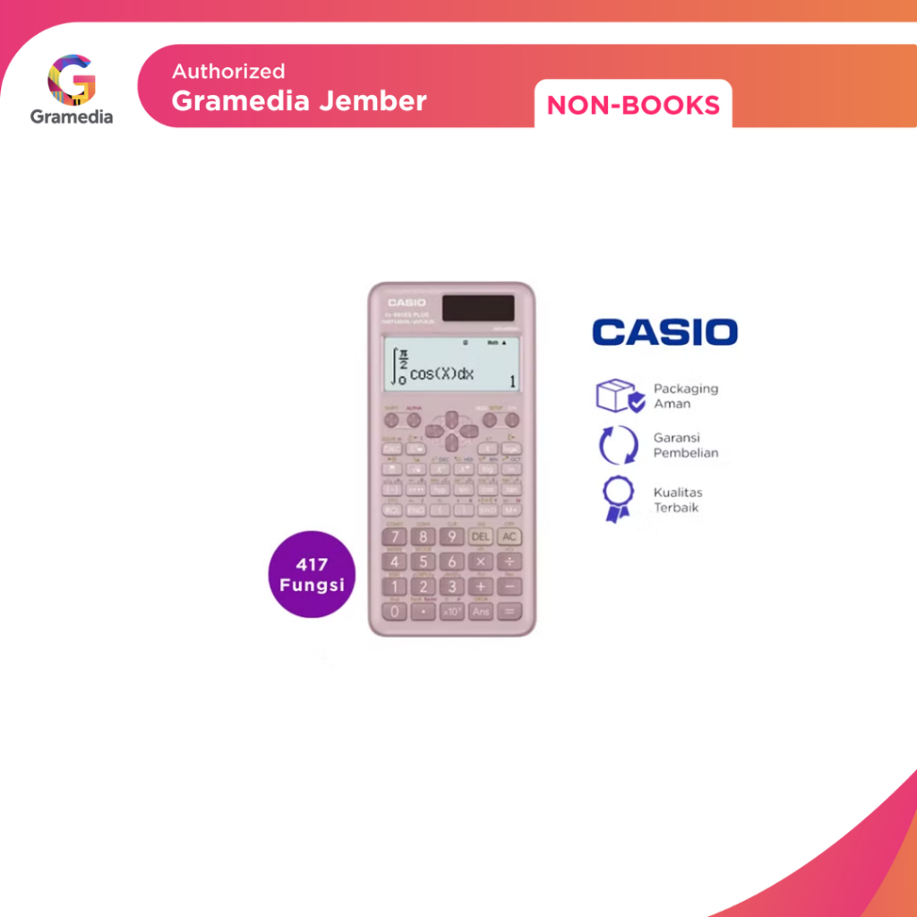 

Calculator Casio Fx-991Esplus All Colour, 417 Fungsi - Gramedia Jember