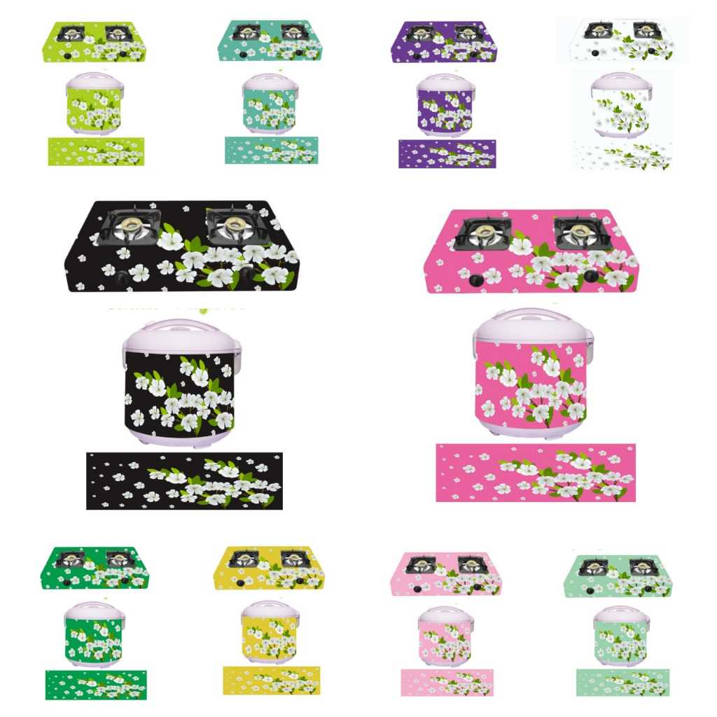 Sticker Kompor Gas 2 Tungku/Sticker Megicom Terlaris