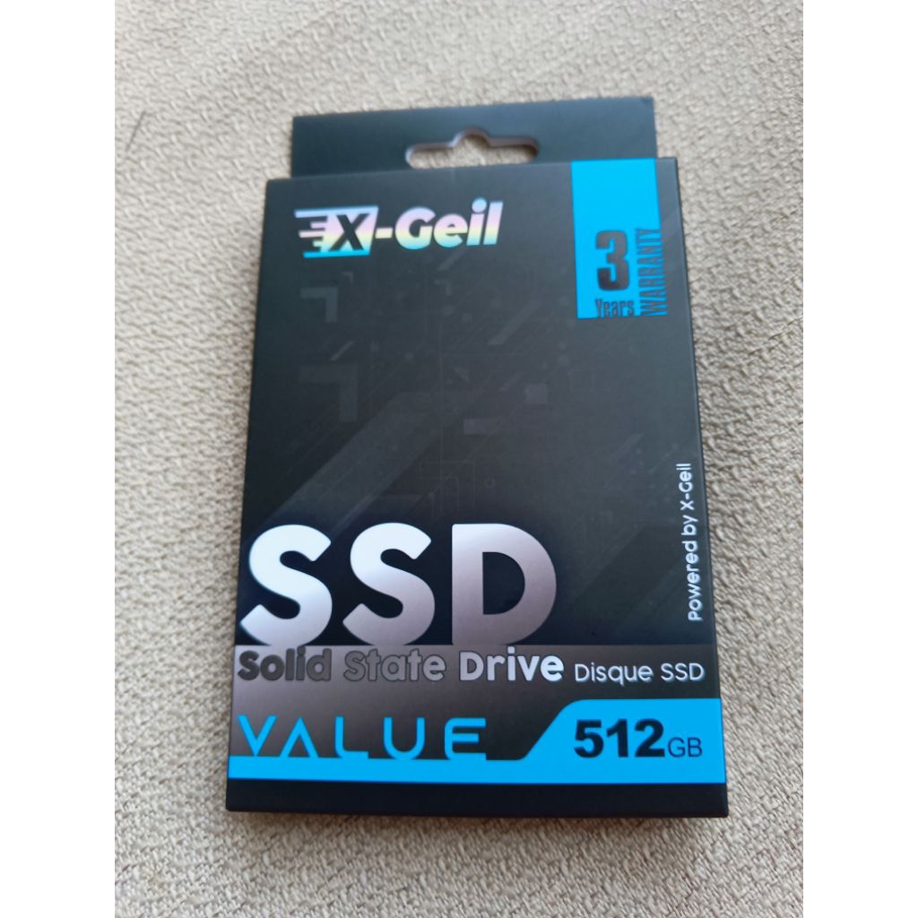 SSD sata x geil 512 GB 2,5 inc bekas jarang dipakai sentinel 100%