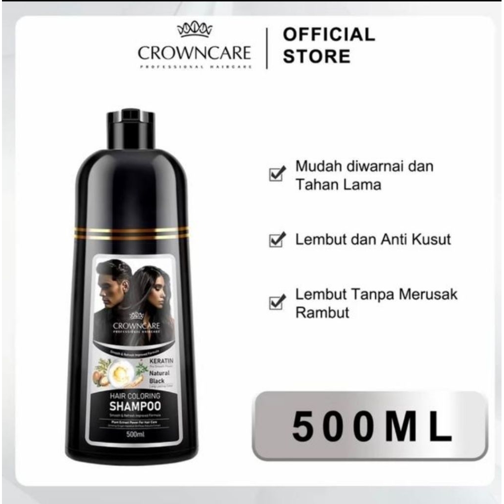 CrownCare Hair Coloring Shampoo-500ml