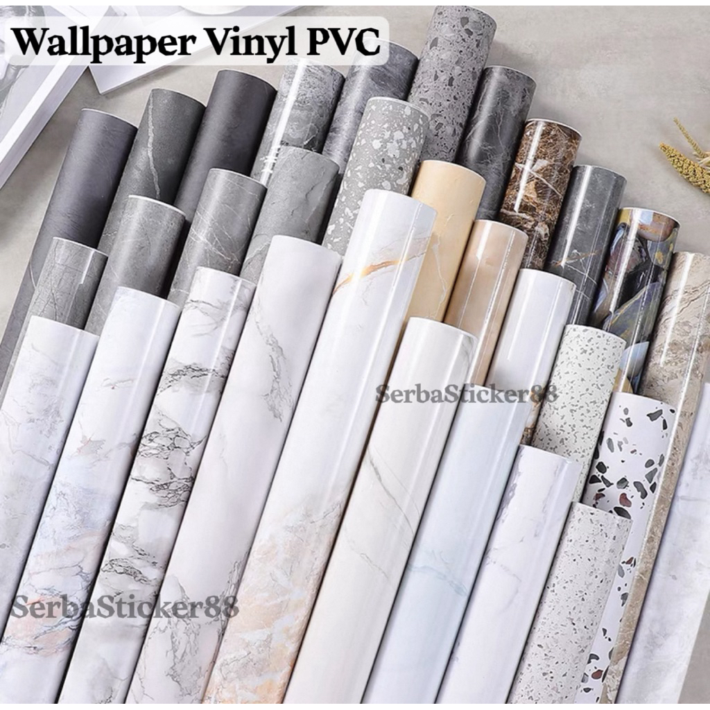 Wallpaper Lantai bertekstur Anti Licin Sticker Lantai Anti Air Stiker Dinding serbaguna L122Cm