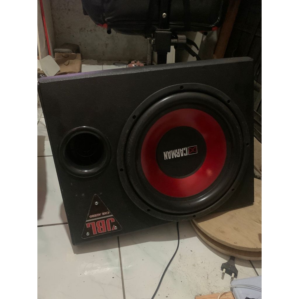 Box Speaker SUB + Speaker SUB 12inch CARMAN CM-1278 PASIVE Doble Coil