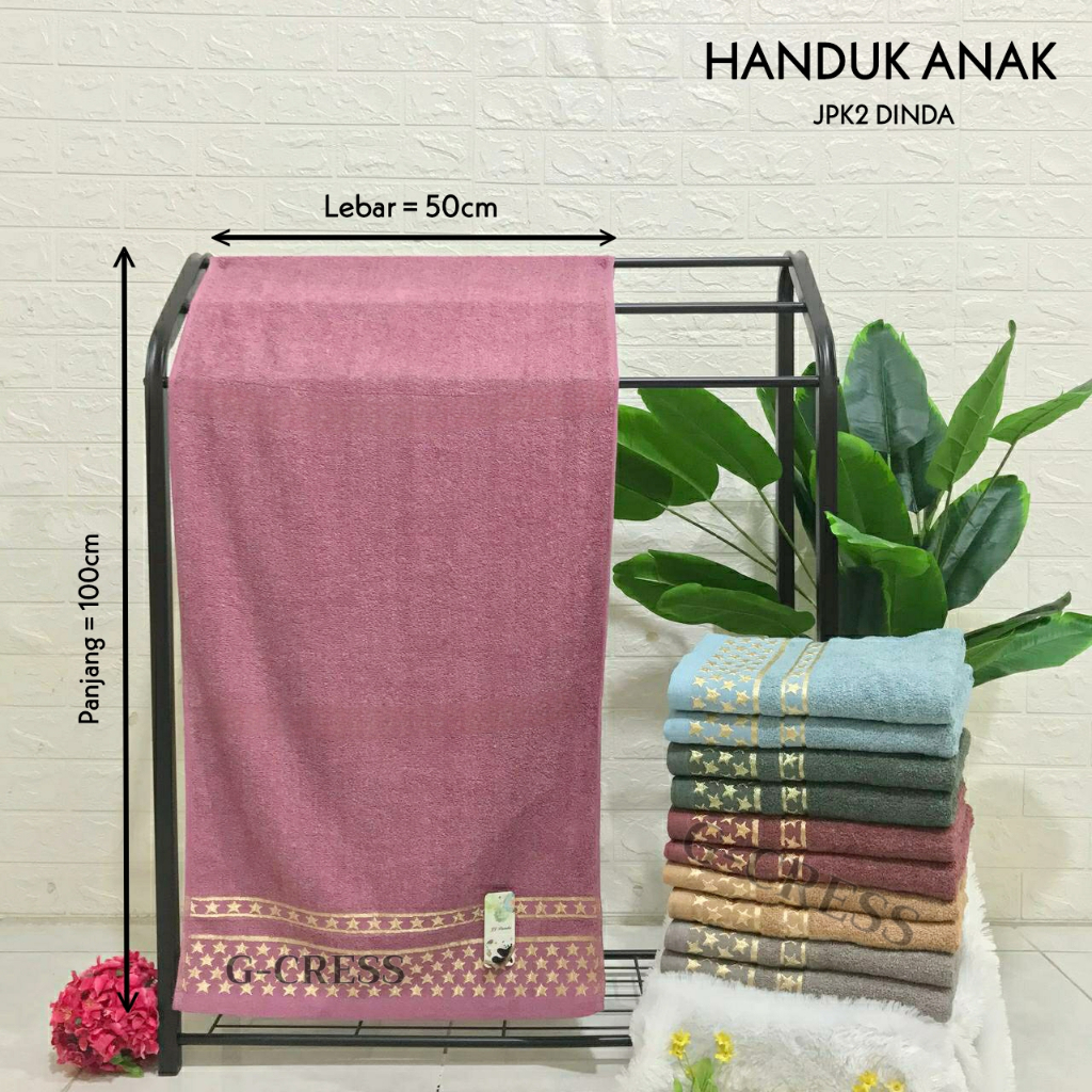 Handuk Mandi Anak/Bayi Bahan Katun Polos 100Cm X 50Cm Handuk Kecil Import Murah Kecil Terlaris Handuk Souvenir Handuk Premium