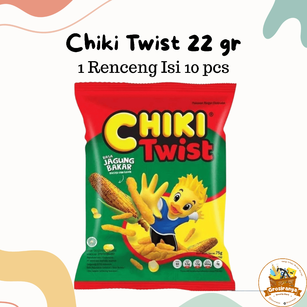 

Chiki Twist 22 gr Jagung Bakar 1 Renceng Isi 10 pcs