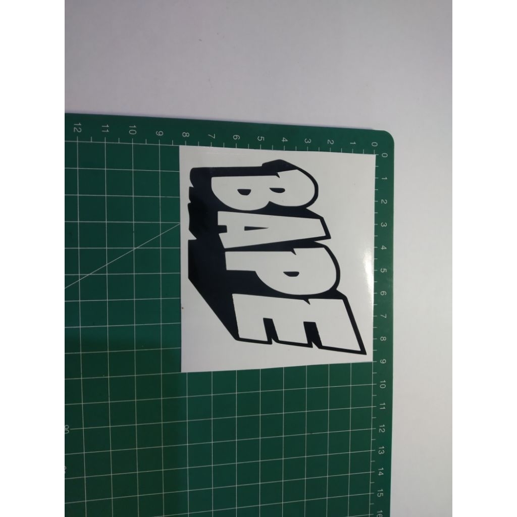 

stiker cutting bape