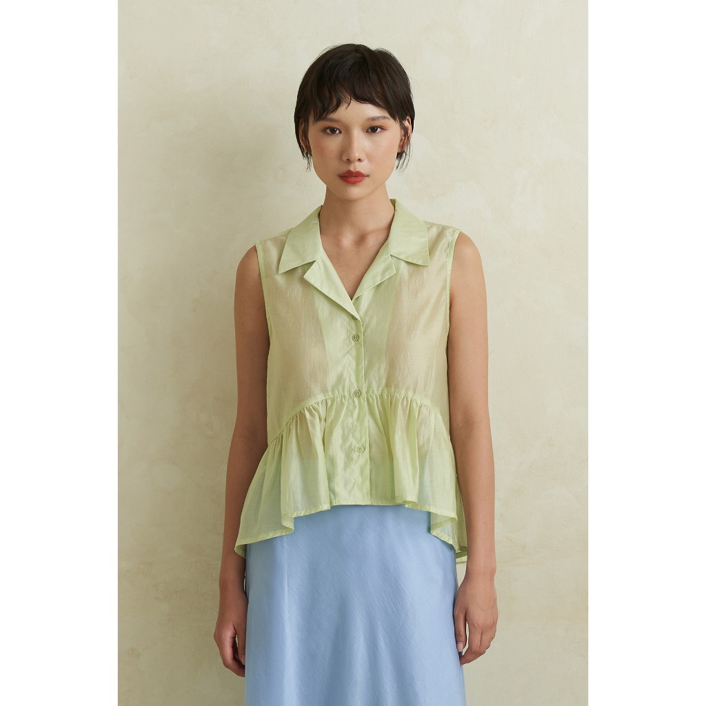 Callie Cotton - Starry Top / Atasan Blouse Wanita / Kemeja Sheer Wanita