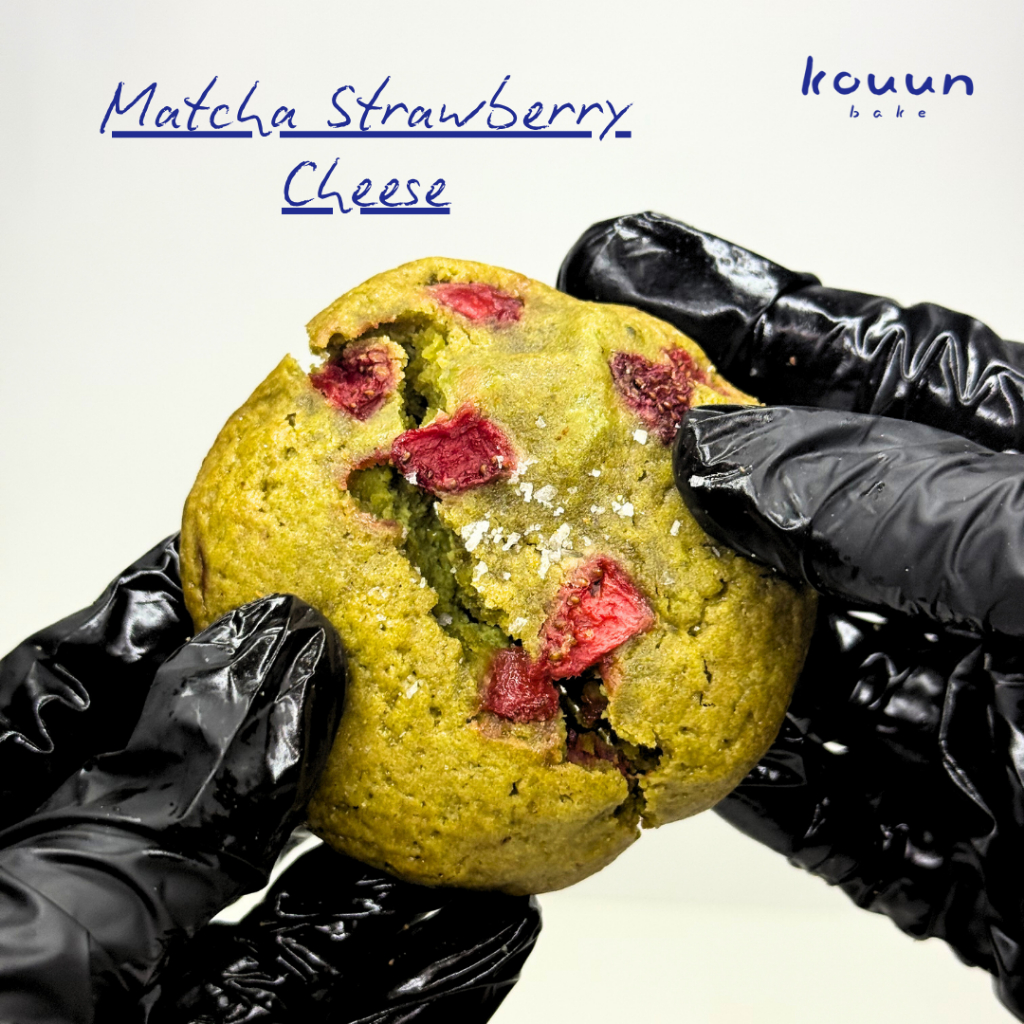 

Premium Soft Cookies - Matcha Strawberry Cheese | Soft Cookies Full Butter