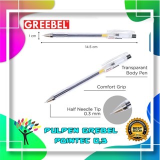 

GREEBEL GEL PEN GP-506 POINTEC 0.3 /Pen/Pulpen/gel pen