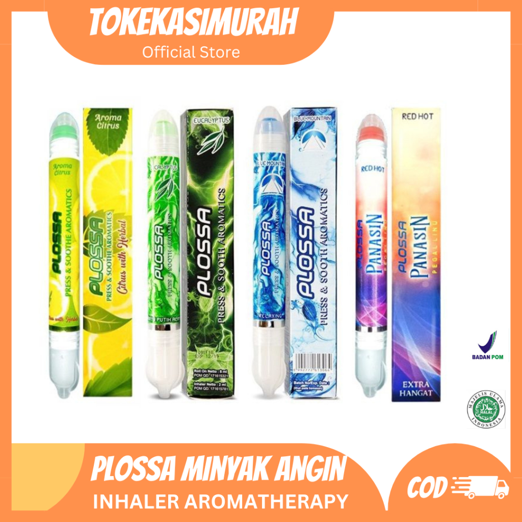 𝗧𝗢𝗞𝗘𝗞𝗔𝗦𝗜𝗠𝗨𝗥𝗔𝗛 - Minyak Angin Aromatherapy - Plossa Minyak Angin Aromatherapy / ASLI